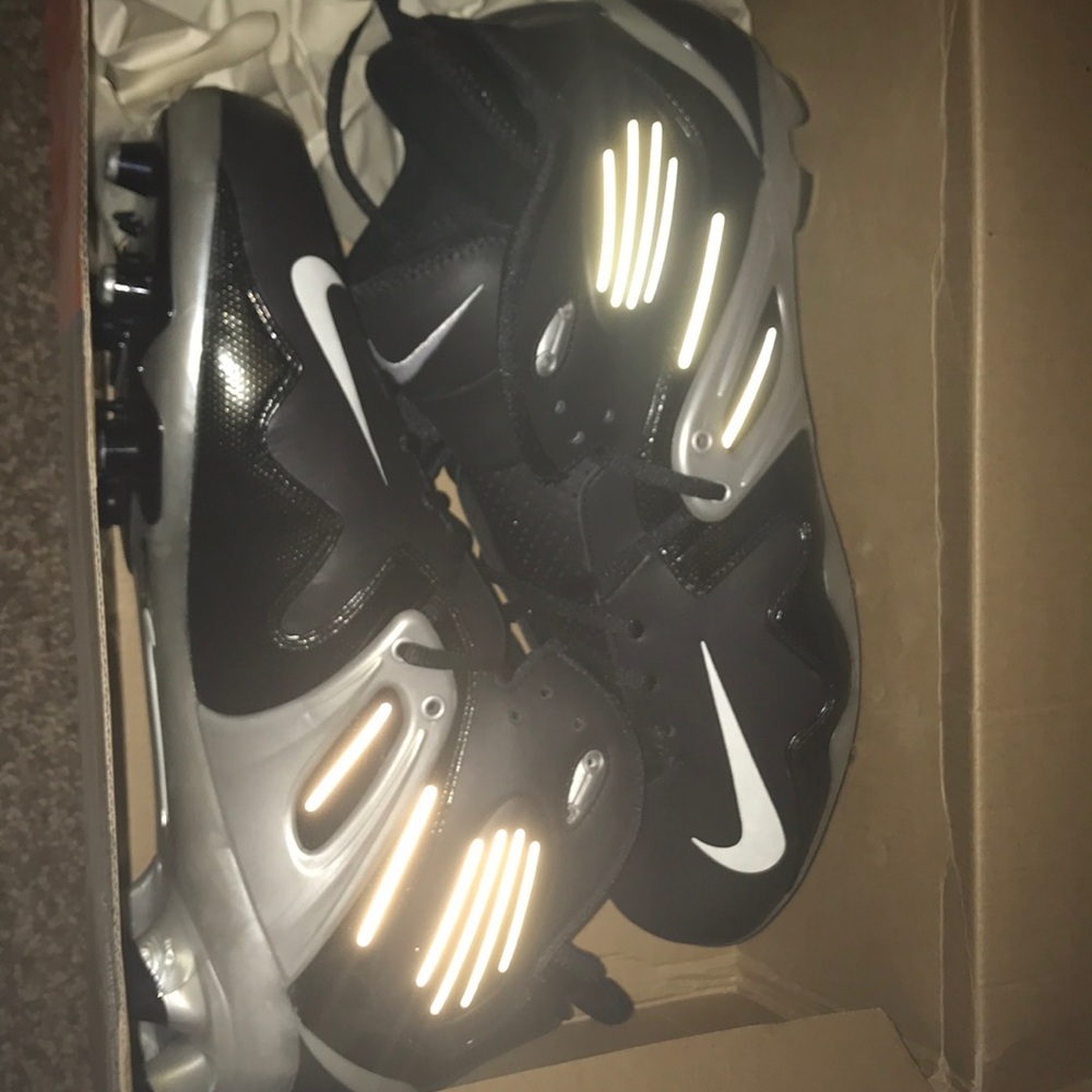 New box vintage men's Nike air zoom apocalypse IV black white football cleats 13